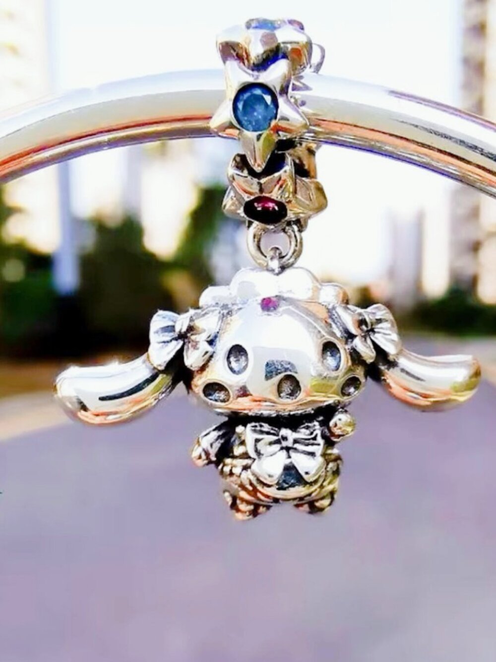 Cinnamoroll Sanrio Silver Dangle Charm S925 Silver Charm For Pandora Bracelet